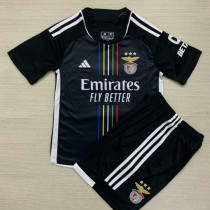 2023/24 Benfica Away Black Kids Soccer Jersey