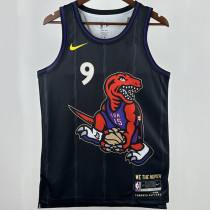 2025 Timberwolves BARRETT #9 Black NBA Jerseys 热压