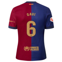 GAVI #6 BA 1:1 Quality Home Fans Jersey 2024/25 (LaLiga Font 西甲字体 有号下广告)