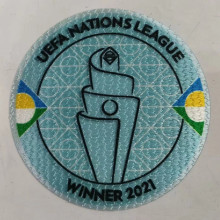 UEFA NATIONS LEAGUE WINNER 2021 PATCH 欧国联冠军章 (You can buy it alone OR tell us which jersey to print it on. )