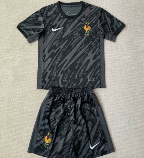 2024/25 France Goalkeeper Kids Soccer Jersey