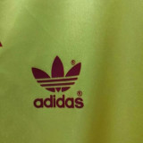 1990 Colombia Away Yellow Retro Soccer Jersey
