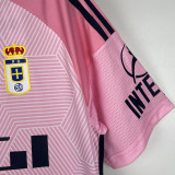 2023/24 Real Oviedo Away Pink Fans Soccer Jersey