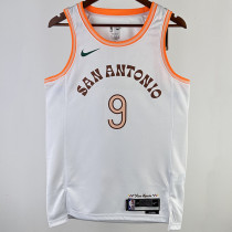 2023/24 Spurs PARKER #9 White City Edition NBA Jerseys