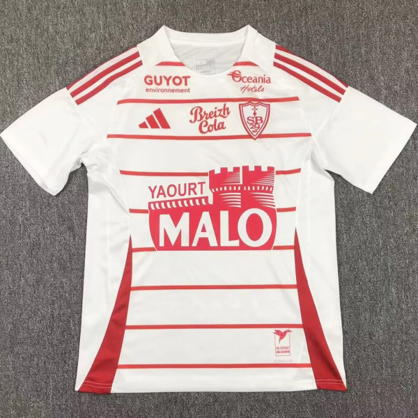 2024/25 Brestois Away White Fans Soccer Jersey
