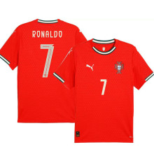 RONALDO #7 Portugal Home Red Fans Jersey 2025/26