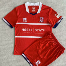 2023/24 Middlesbrough Home Kids Soccer Jersey