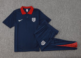 2025 England Sapphire Blue POLO Training Tracksuit