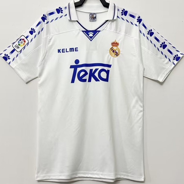 1996/97 RM Home White Retro Soccer Jersey