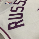 Timberwolves RUSSELL #0 White Pink NBA Jerseys