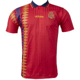 1994 Spain Home Red Retro Soccer Jersey