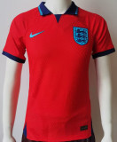 2022/23 England Away Red Player Version Soccer Jersey