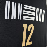 2023/24 Grizzlies Morant #12 Black City Edition NBA Jerseys Hot Pressed
