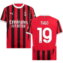 THEO #19 AC Milan 1:1 Quality Home Fans Soccer Jersey 2024/25 意甲字体