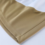 2022 Nk White Khaki Short Training Jersey(A Set)