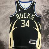 2023 Bucks ANTETOKOUNMPOL #34 Black NBA Jerseys