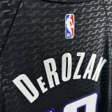 2024/25 Kings DEROZAN #10 Black NBA Jerseys 热压