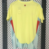 MORATA #7 Spain 1:1 Quality Away Yellow Fans Jersey 2024/25