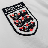 1999/2001 England Home White Retro Soccer Jersey
