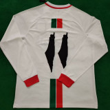 2024 Palestine White Long Sleeve Soccer Jersey 阿拉伯文