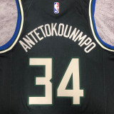 2023 Bucks ANTETOKOUNMPOL #34 Black NBA Jerseys