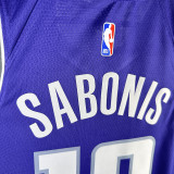 2023/24 Kings SABONIS #10 Purple NBA Jerseys 热压