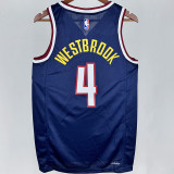 2024 Nuggets WESTBROOK #4 Sapphire Blue NBA Jersey
