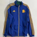 2023/24 Roma Green Blue Reversible Windbreaker 双面