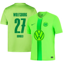ARNOLD # 27 Wolfsburg Home Green Fans Soccer Jersey 2024/25