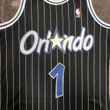 2003-04 Magic McGRADY #1 Black Retro NBA Jerseys 热压