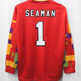 1996 England Goalkeeper Retro Long Sleeve Jersey