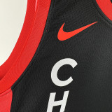 2023/24 Bulls JORDAN #23 Black City Edition NBA Jerseys 热压
