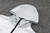 2024/25 Al Nassr White Kids Hoody Zipper Jacket Tracksuit
