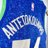 2023/24 Bucks ANTETOKOUNMPOL #34 Blue City Edition NBA Jerseys
