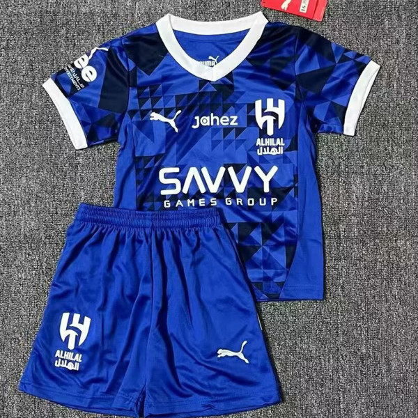 2024/25 Al Hilal SFC Home Blue Kids Soccer Jersey
