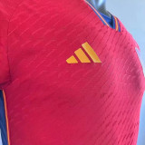 2022/23 Spain Home Red Player Version Soccer Jersey