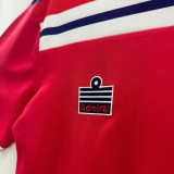 1982 England Away Red Retro Soccer Jersey