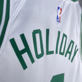 2023/24 Celtics HOLIDAY #4 White NBA Jerseys