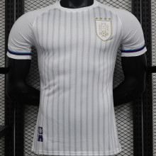 2024/25 Uruguay Away White Player Version Soccer Jersey 乌拉圭
