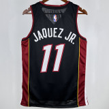 2024/25 Miami Heat JAQUEZ JR. #11 Black NBA Jerseys