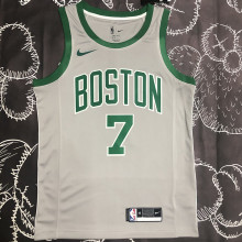 Celtics BROWN #7 Grey NBA Jerseys