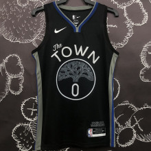 Warriors PAYTON II #0 Black Grey NBA Jerseys