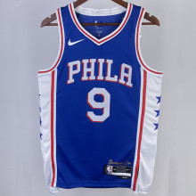 2023/24 76ers OUBRE JR. #9 Blue NBA Jerseys