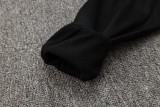 2025 In Milan Black Hoody Zipper Jacket Windbreaker