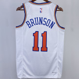 2023/24 NY Knicks BRUNSON #11 White NBA Jerseys