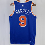 2023/24 NY Knicks BARRETT #9 Blue NBA Jerseys