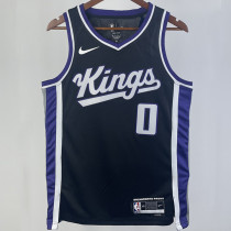 2023/24 Kings MONK #0 Black NBA Jerseys 热压