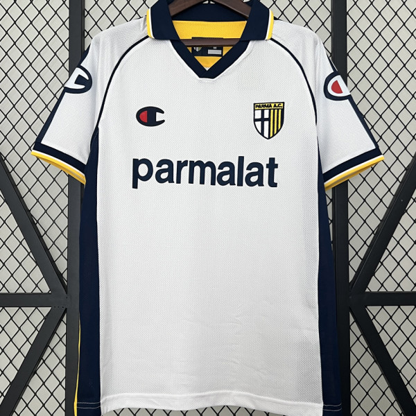 2003/04 Parma Away White Retro Soccer Jersey