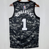 Spurs WEMBANYAMA #1 NBA Jerseys