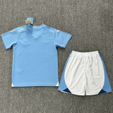 2023/24 Man City Home Blue Kids Soccer Jersey